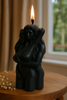Handcrafted Beeswax Candle – Black or Red | Spiritual Ritual Candle, Eco-Friendly Meditation Candle, Romantic Home Décor