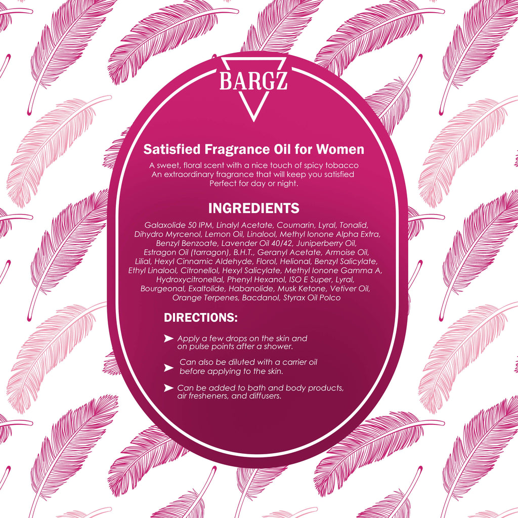 SATISFIED Fragrance Oil For Women - Sample 3.69 ml (1 Per Customer)