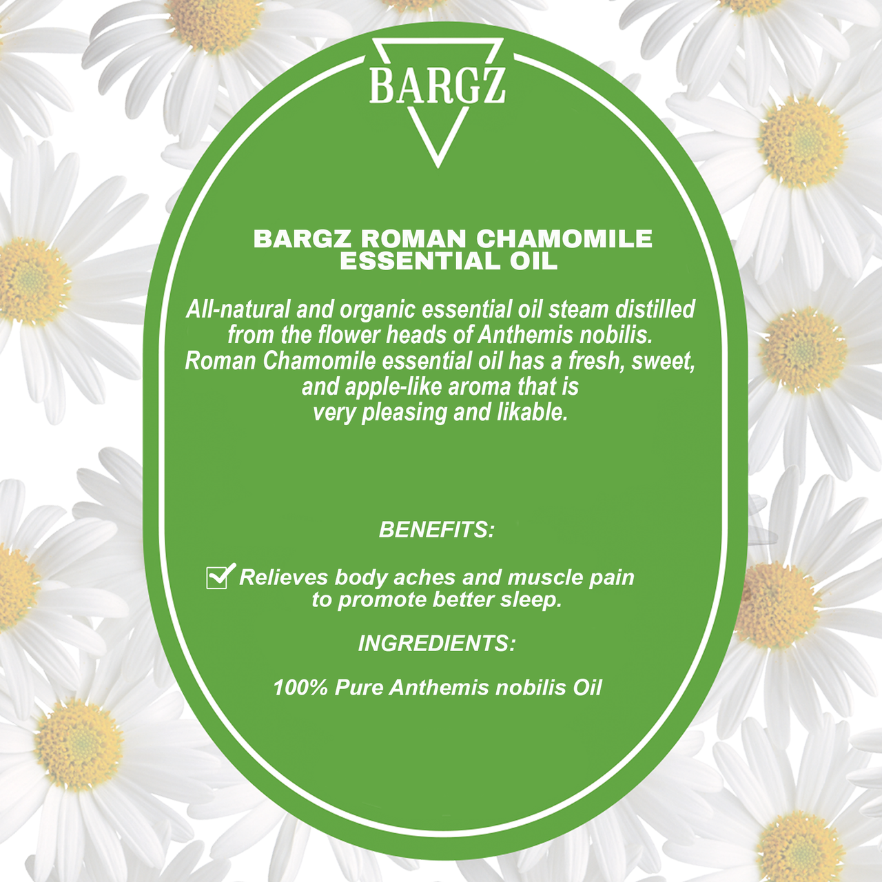 ROMAN CHAMOMILE Fragrance Oil Sample 3.69 ml (1 Per Customer)